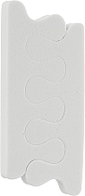 Separatory do pedicure, 95 x 25 mm, białe - Baihe Hair — Zdjęcie N1
