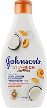 Kup Relaksujący balsam do ciała z jogurtem, kokosem i ekstraktem z brzoskwini - Johnson’s® Vita-rich Indulging Body Lotion
