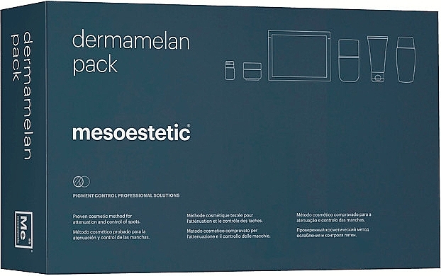 Zestaw, 6 produktów - Mesoestetic Dermamelan Pack Depigmentation Treatment — Zdjęcie N1