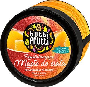 Rewitalizujące masło do ciała Brzoskwinia i mango - Farmona Tutti Frutti Peach & Mango — Zdjęcie N1