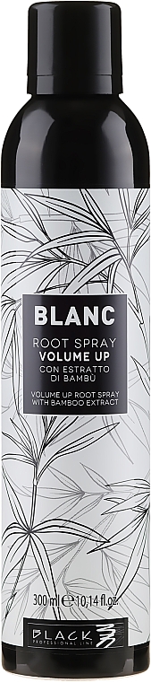 Spray dodający włosom objętości z ekstraktem z bambusa - Black Professional Line Blanc Volume Up Root Spray