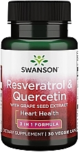 Kup Suplement diety Resweratrol i kwercetyna - Swanson Resveratrol And Quercetin Veggie Capsules