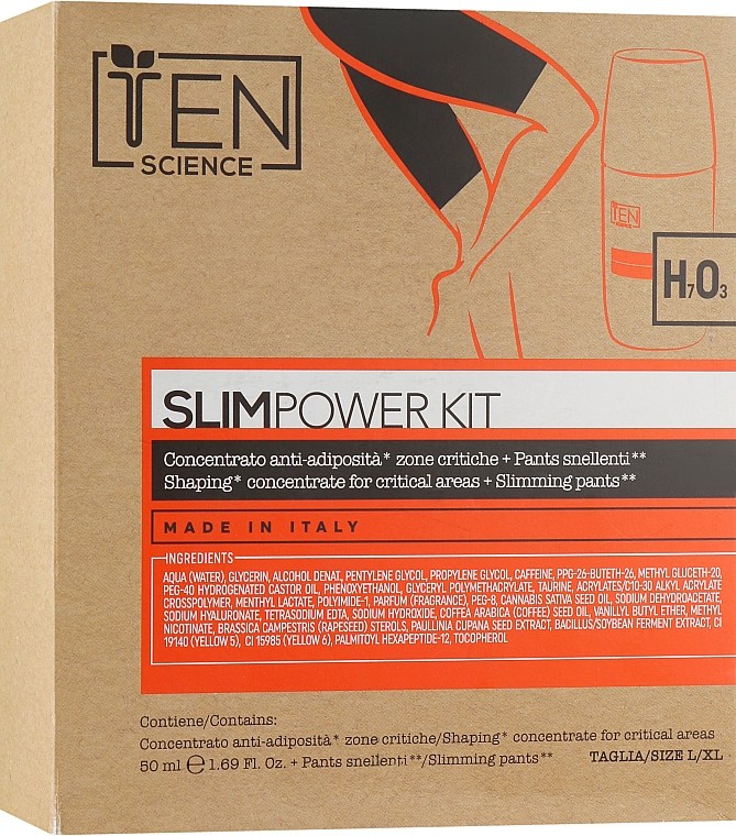 Zestaw kosmetyków Ciało Bogini - Ten Science Body Dea Slim Power Kit (conc/50ml + shorts)  — Zdjęcie N2