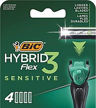 Kup Wymienne wkłady do maszynki do golenia - Bic Flex 3 Hybrid Sensitive