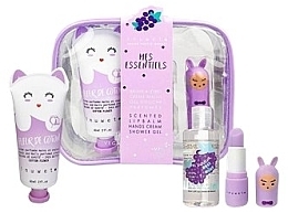 Kup Zestaw - Inuwet Scented Kit (sh/gel/05ml+lip/balm/3.5g+h/cr/60ml)