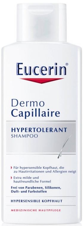 Szampon do włosów przeciw podrażnieniom - Eucerin DermoCapillaire Hypertolerant Shampoo — Zdjęcie N1