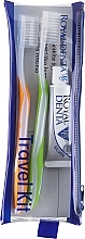 Kup Zestaw, opcja 1 - Royal Denta Travel Kit Silver (toothbrush/2pcs + toothpaste/20g + cosmetic bag/1pc)