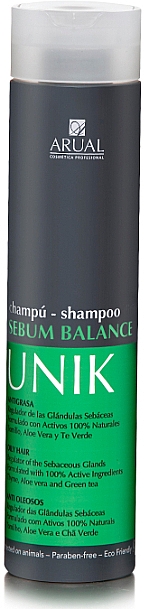 Szampon do włosów przetłuszczających się dla mężczyzn - Arual Unik Sebum Balance Shampoo — Zdjęcie N1