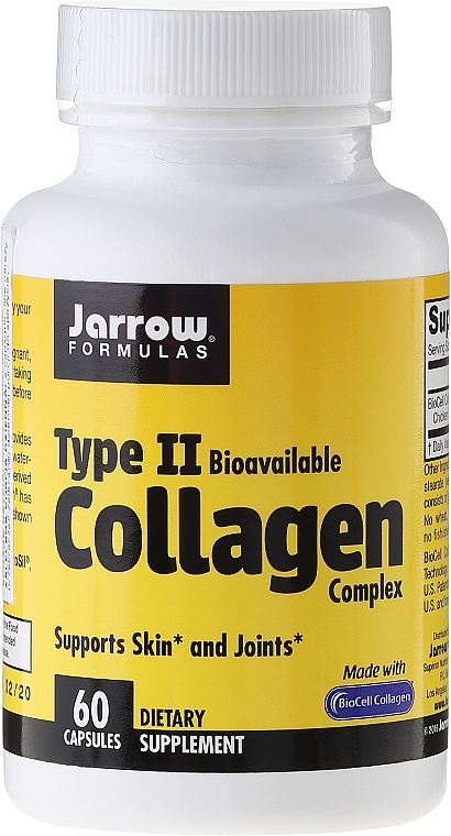 PRZECENA! Kolagen typu 2 na zdrową skórę i stawy - Jarrow Formulas Type II Collagen Complex * — Zdjęcie N1