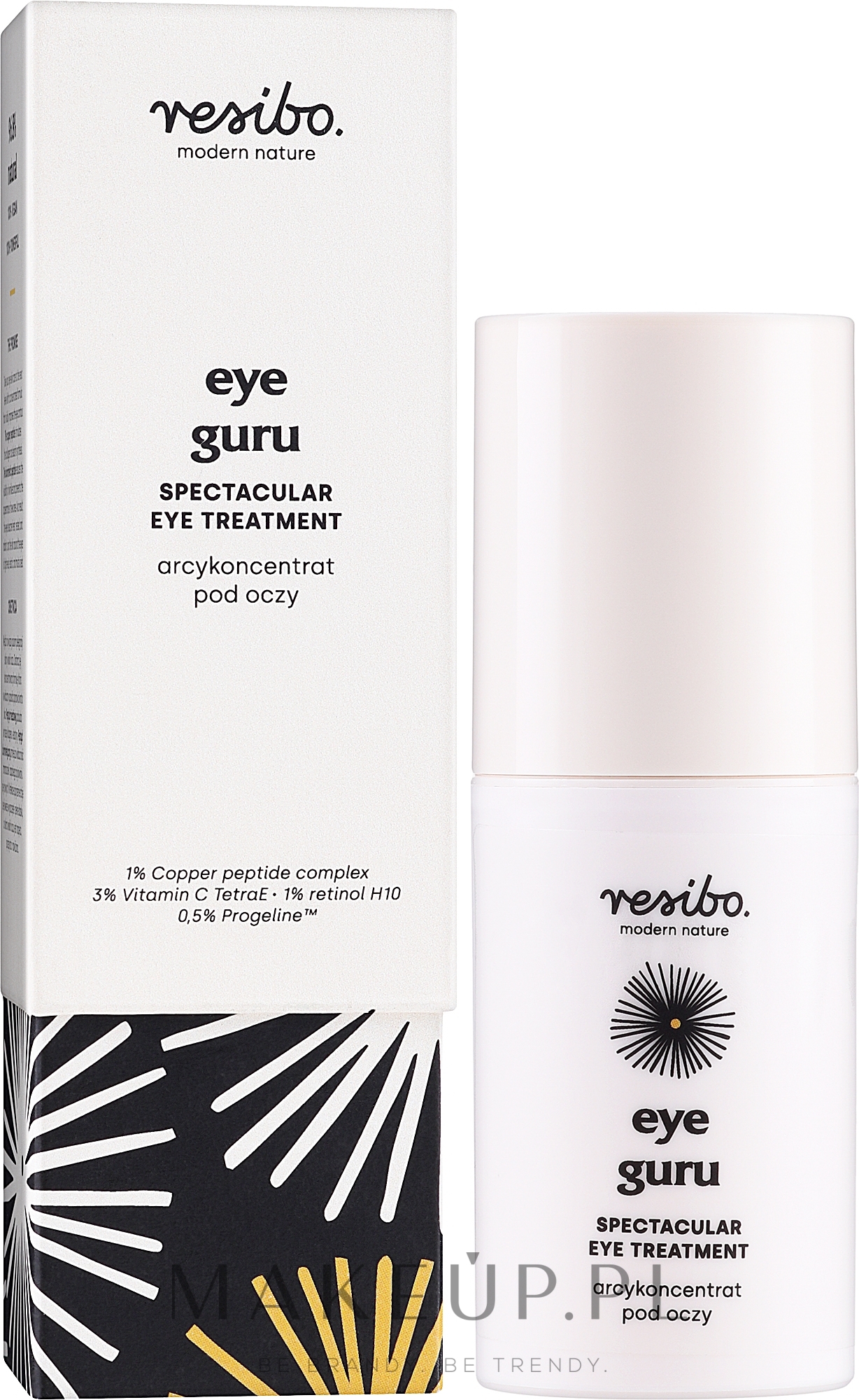 Koncentrat do pielęgnacji skóry wokół oczu - Resibo Eye Guru Spectacular Eye Treatment — Zdjęcie 15 ml