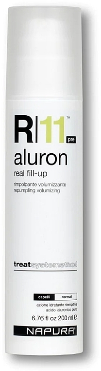 Krem zwiększający objętość włosów - Napura R11 Aluron Repumpling Pre