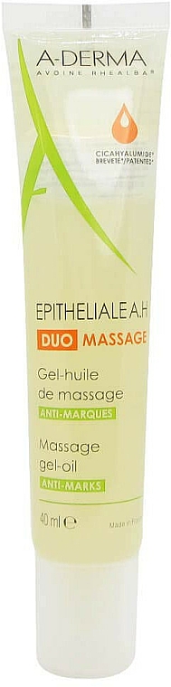 Żelowy olejek do masażu przeciw bliznom i rozstępom - A-Derma Epitheliale AH Massage — Zdjęcie N4
