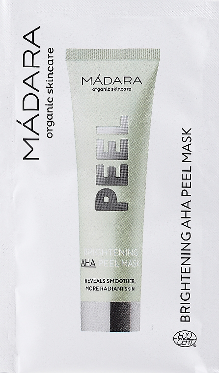 Odświeżająca maska ​​peelingująca z kwasami AHA - Madara Cosmetics Brightening AHA Peel Mask (próbka) — Zdjęcie N1