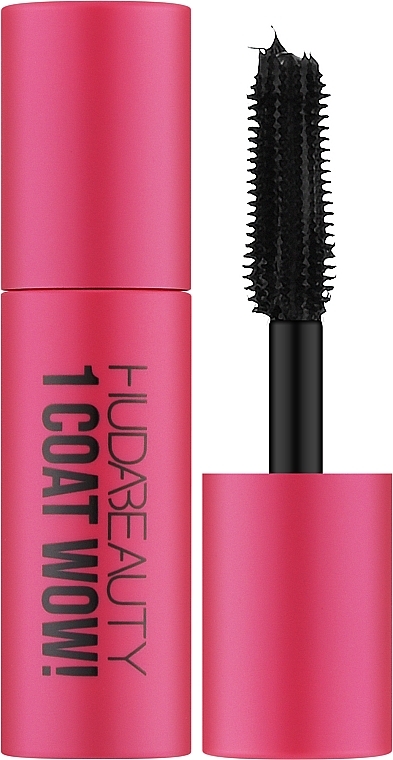 Tusz do rzęs - Huda Beauty 1 Coat Wow! Extra Volume And Lifting Mascara (mini) — Zdjęcie N1