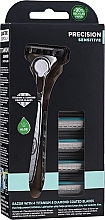 Kup Maszynka do golenia z 4 wymiennymi wkładami - Wilkinson Sword Quattro Titanium Sensitive