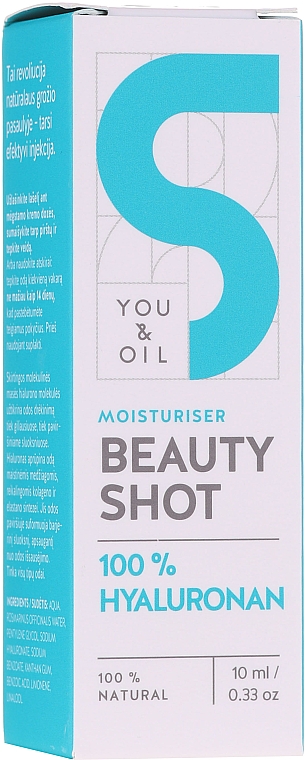 Serum do twarzy z kwasem hialuronowym - You & Oil Beauty Shot Hyaluronic Acid — Zdjęcie N1