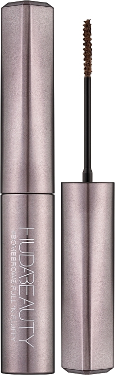 Tusz do brwi z włóknami - Huda Beauty Bombbrows Full N'Fluffy Fiber Gel — Zdjęcie N1