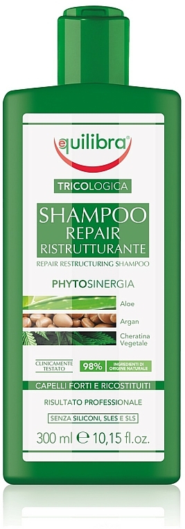 Naprawczy szampon do włosów - Equilibra Tricologica Repair Restructuring Shampoo — Zdjęcie N1