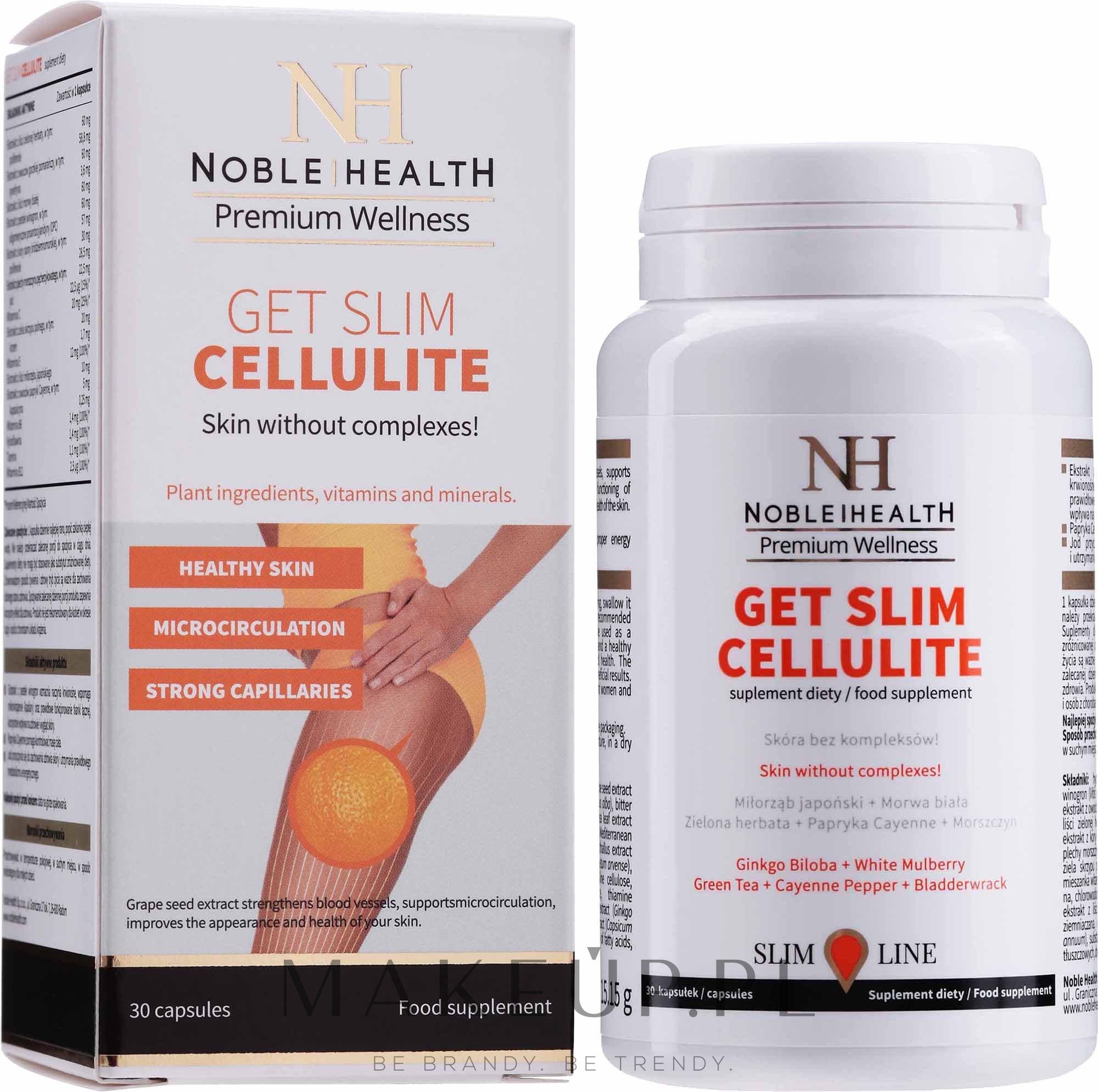 Kuracja antycellulitowa - Noble Health Get Slim Cellulite — Zdjęcie 30 szt.