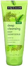 Kup Głęboko oczyszczający peeling cukrowy do ciała Zielona herbata - Freeman Body Deep Cleansing Body Sugar Scrub Green Tea