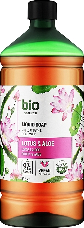 Mydło w płynie Lotos i Aloes - Bio Naturell Lotus & Aloe Liquid Soap — Zdjęcie N2