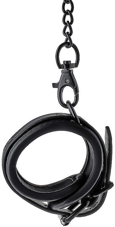 Kajdanki, czarne - Dream Toys Blaze Handcuff Black — Zdjęcie N3