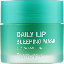 Maseczka do ust z centellą na noc - FarmStay Daily Lip Sleeping Mask Cica Madeca — Zdjęcie N1