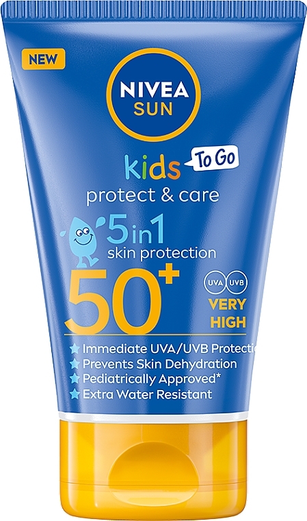 Balsam ochronny do opalania dla dzieci - NIVEA SUN Kids Protect & Care 5in1 Skin Protection SPF50+ — Zdjęcie N1
