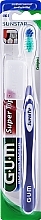 Kup Średnio twarda szczoteczka do zębów, filetowa - G.U.M Super Tip Medium Toothbrush 