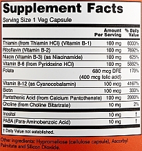 Kompleks witamin z grupy B - Now Foods Vitamin B-100 Veg Capsules — Zdjęcie N2