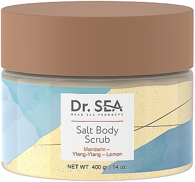 Peeling solny do ciała Mandarynka, Ylang Ylang, Cytryna - Dr.Sea Salt Body Scrub — Zdjęcie N1