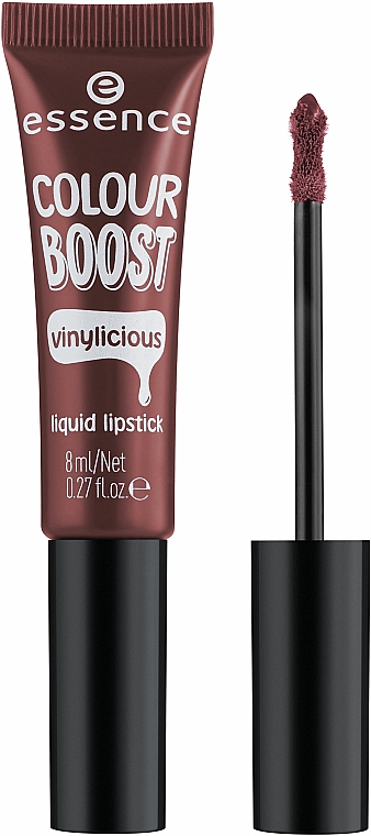 Pomadka do ust w płynie - Essence Colour Boost Vinylicious Liquid Lipstick