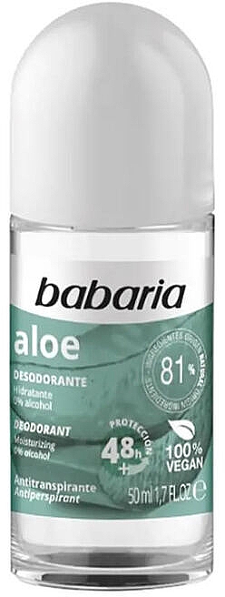 Dezodorant w kulce z aloesem - Babaria Deodorant Aloe Roll On — Zdjęcie N1