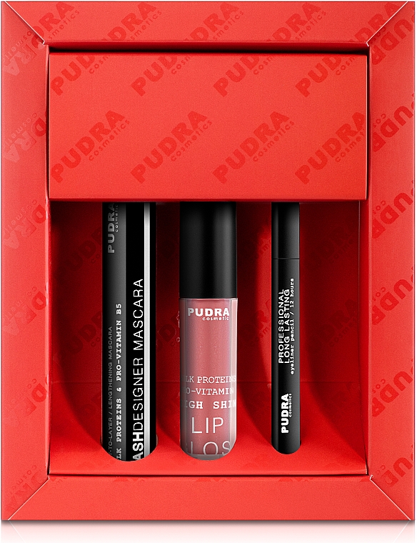 Zestaw - Pudra Try It Kit (mascara/10ml + pencil/3ml + gloss/2.5g) — Zdjęcie N2