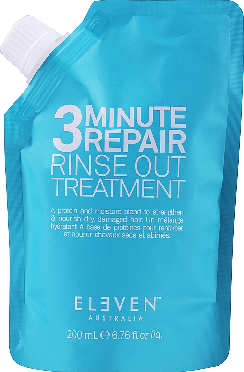 Maska do włosów suchych i zniszczonych - Eleven Australia 3 Minute Rinse Out Repair Treatment (uzupełnienie) — Zdjęcie N1