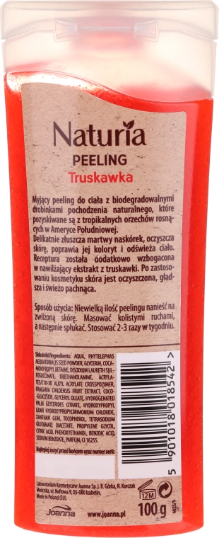 Myjący peeling drobnoziarnisty Truskawka - Joanna Naturia Peeling — Zdjęcie N2