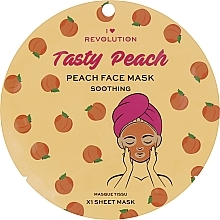 Kup Kojąca maska ​​w płachcie - I Heart Revolution Peach Soothing Printed Sheet Mask
