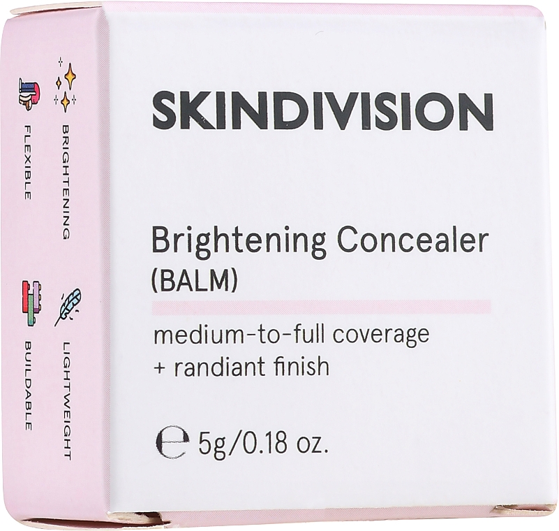 Korektor rozświetlający - SkinDivision Brightening Concealer (Balm) — Zdjęcie N3