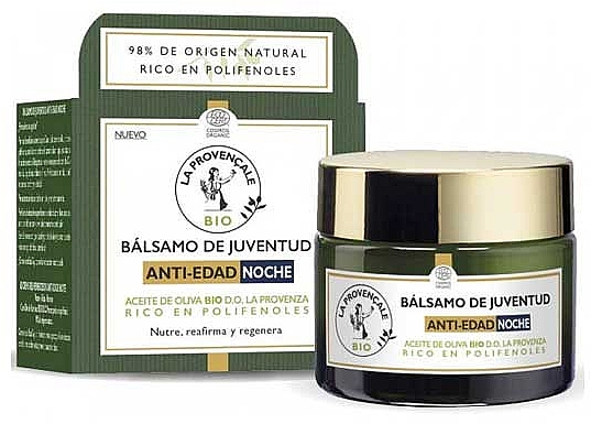 Odmładzający krem do twarzy na noc - La Provençale Bio Anti-aging Night Cream Organic Olive Oil — Zdjęcie N1