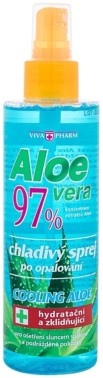 Kojący spray do ciała z aloesem - Vivaco Vivapharm Aloe Vera 97% Cooling Spray — Zdjęcie N1