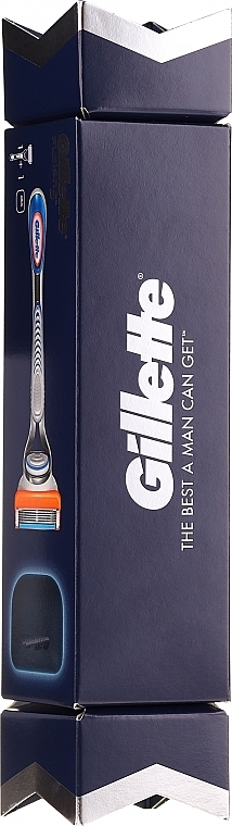 PRZECENA! Zestaw upominkowy do golenia dla mężczyzn - Gillette Fusion5 Razor Cracker (razor 1 pcs + road cover) * — Zdjęcie N1