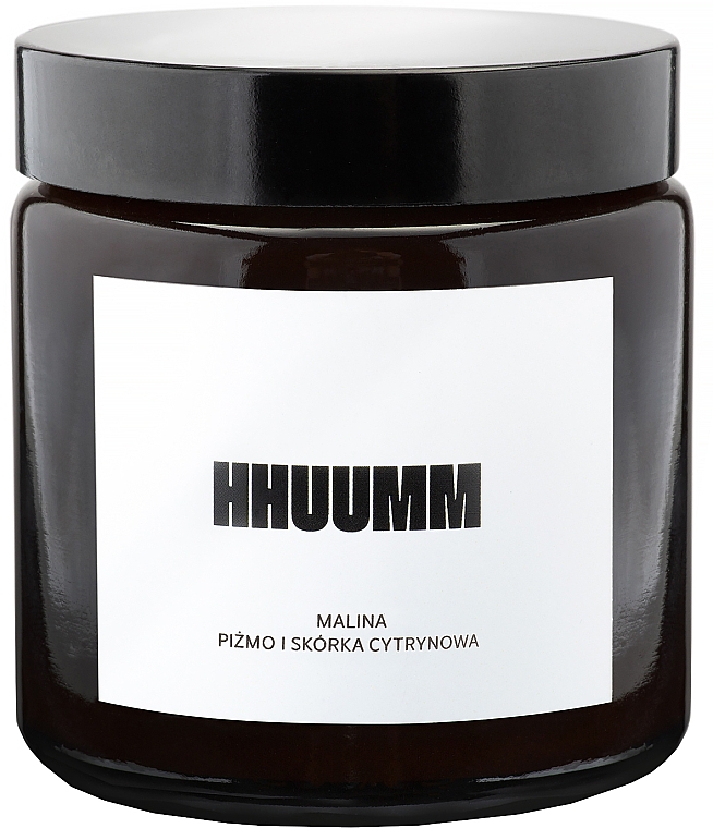 Naturalna świeca sojowa malina, piżmo, skórka cytrynowa - Hhuumm — Zdjęcie N1