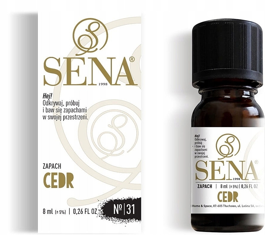 Olejek aromatyczny Cedrowy - Sena Aroma Oil №31 Cedar — Zdjęcie N1