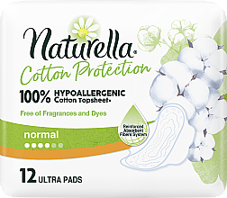Podpaski ze skrzydełkami, 12 szt. - Naturella Cotton Protection Ultra — Zdjęcie N3