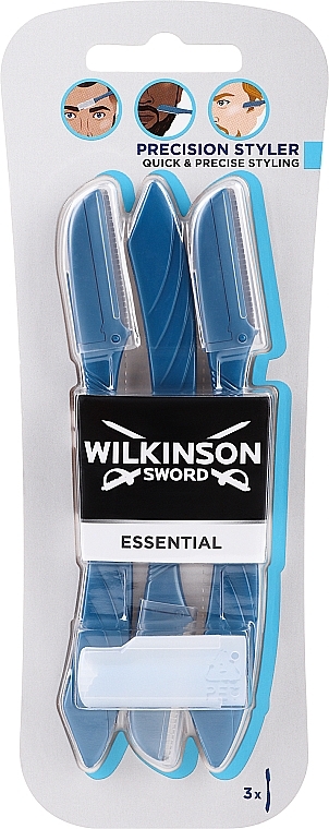 Trymer do brwi i twarzy, 3 szt. - Wilkinson Sword Essential — Zdjęcie N1