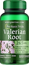 Suplement diety Korzeń kozłka lekarskiego, 265 mg - Puritan's Pride Valerian Root 265 mg — Zdjęcie N1