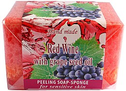 Kup Mydło-peeling, Czerwone wino z olejem z pestek winogron - Aroma Essence Peeling soap-sponge “Red Wine”