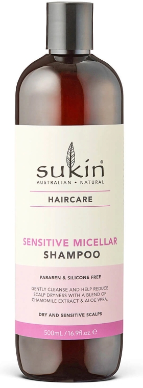 Delikatny szampon micelarny - Sukin Sensitive Micellar Shampoo — Zdjęcie N1