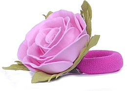 Gumka do włosów Różowa róża, mała - Katya Snezhkova — Zdjęcie N2