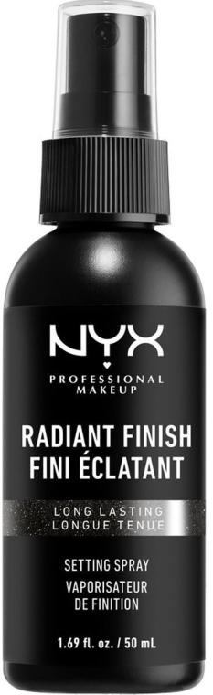 Utrwalacz do makijażu z efektem połysku - NYX Professional Makeup Radiant Finish Setting Spray Long Lasting